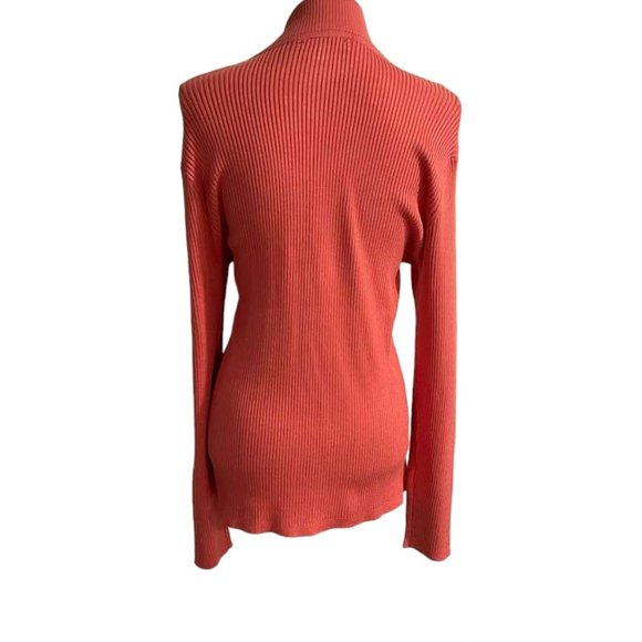 Boston Proper Soft Ribbed Half Zip Up Sweater Blouse Tunic NWT - XL - Picture 7 of 16
